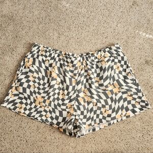 Ford Checkered And Floral Shorts